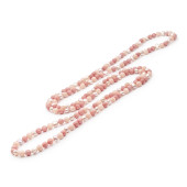 Colier lung 160 cm cu perle naturale roz și jad DiAmanti 212-11-G